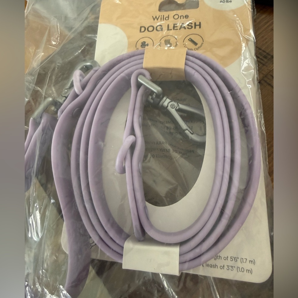 Wild One Lavender Dog Leash BRAND NEW WITH TAGS